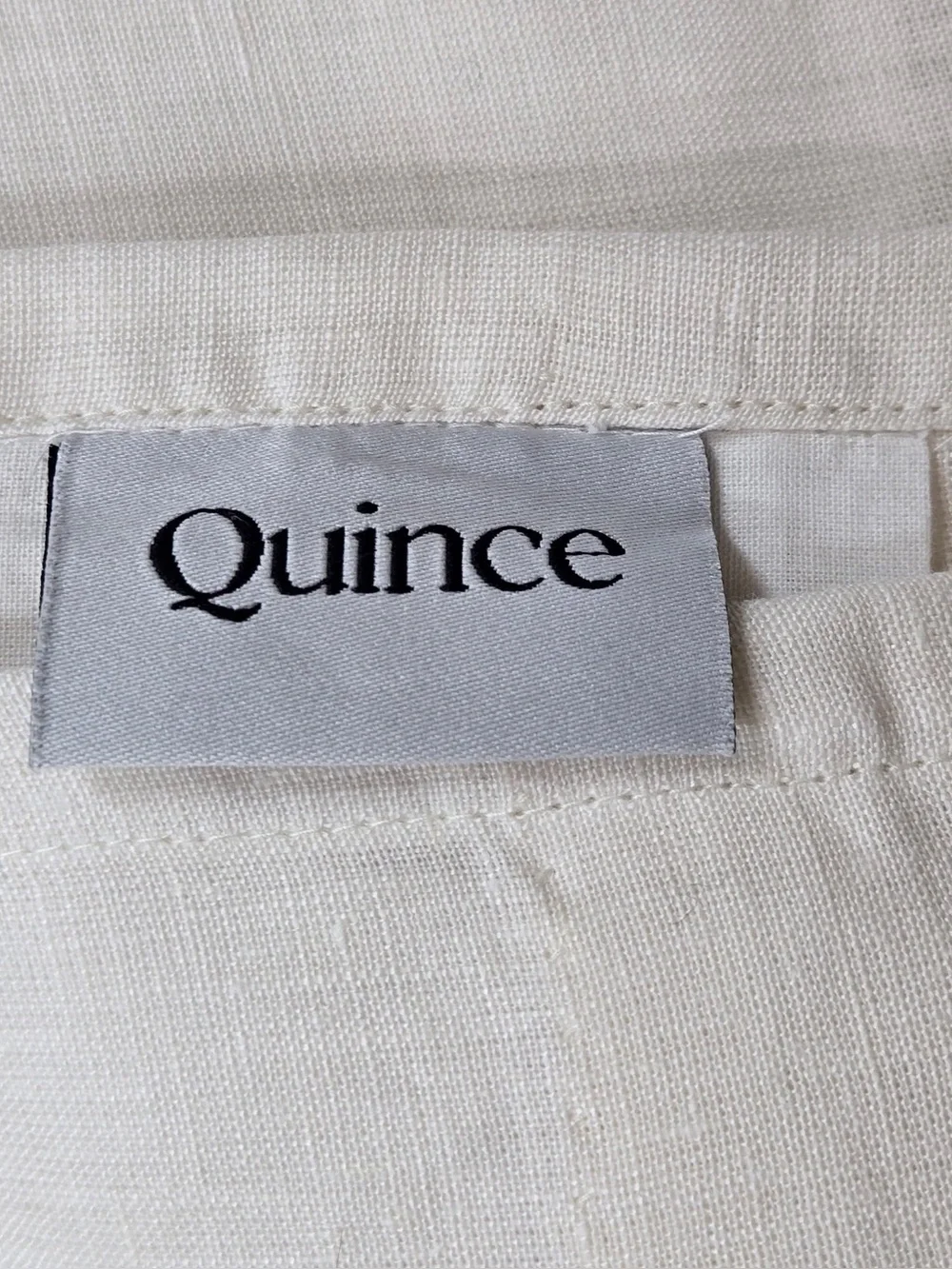 NWT QUINCE Set Of 2 48x84 European Linen Curtains Cream 0502